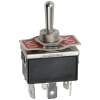Afbeelding van 5x Tuimelschakelaar Metaal DPDT ON-OFF-ON - 2 Circuit 3 Standen Toggle Switch 250VAC 10A (15A) - Inbouw