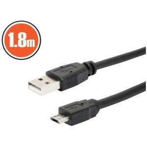 Afbeelding van USB Kabel 2.0 1,8m - USB-A naar Micro USB Zwart [20326] - 3d34 02a2 49a5 9dd1 ccf3eb9f1949
