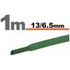 Afbeelding van 10× 1 Meter Krimpkous Groen 13 / 6,5 mm – 10 Stukken Van 1 Meter – Warmtekrimpbuis Voor Isolatie En