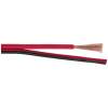 Afbeelding van Luidsprekerkabel - 2×1,00 mm² - 100% Zuurstofvrij Koper (OFC) - Getwiste Aders - Rood/Zwart PVC Mantel -