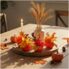 Afbeelding van Herfstdecoratie – Pompoen – Met Bloemen & Bessen – 4 Designs (Willekeurig 1 stuk) – 8 × 10 cm 1