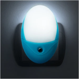 Afbeelding van LED Stopcontact Stekker Nachtlampje - Met Lichtsensor - 240V - 6x LED (Koel Wit 6000K) - 0,5W - ~20 Lumen -