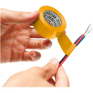 Afbeelding van 10× Isolatietape Geel 20 m × 19 mm – Set Van 10 Rollen – PVC Elektrische Tape Voor Kabelisolatie En