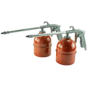 Afbeelding van 2x Pneumatische Olie Spuitpistool Set 10 BAR – 900 ml – 1/4″ Aansluiting – Set Van 2 Stuks – Voor