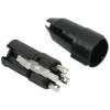 Afbeelding van 2x XLR Socket 3-Polig Vrouwelijk – Heavy Duty XLR 3-Pin Connector Met Trekontlasting – Metalen XLR