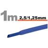Afbeelding van 20× 1 Meter Krimpkous Blauw 2,5 / 1,25 mm – 20 Stukken Van 1 Meter – Warmtekrimpbuis Voor Isolatie En