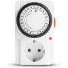Afbeelding van Analoge Tijdschakelaar - Met LED-Indicatie - 230V / 16A - 3680W - 24 Uur Programmeerbaar per 15 Minuten -