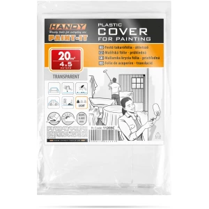 Afbeelding van Afdekfolie Schilderen / Verven HDPE 5 Micron – 4 × 5 m (20 m²) – Lichtgewicht Beschermfolie Voor