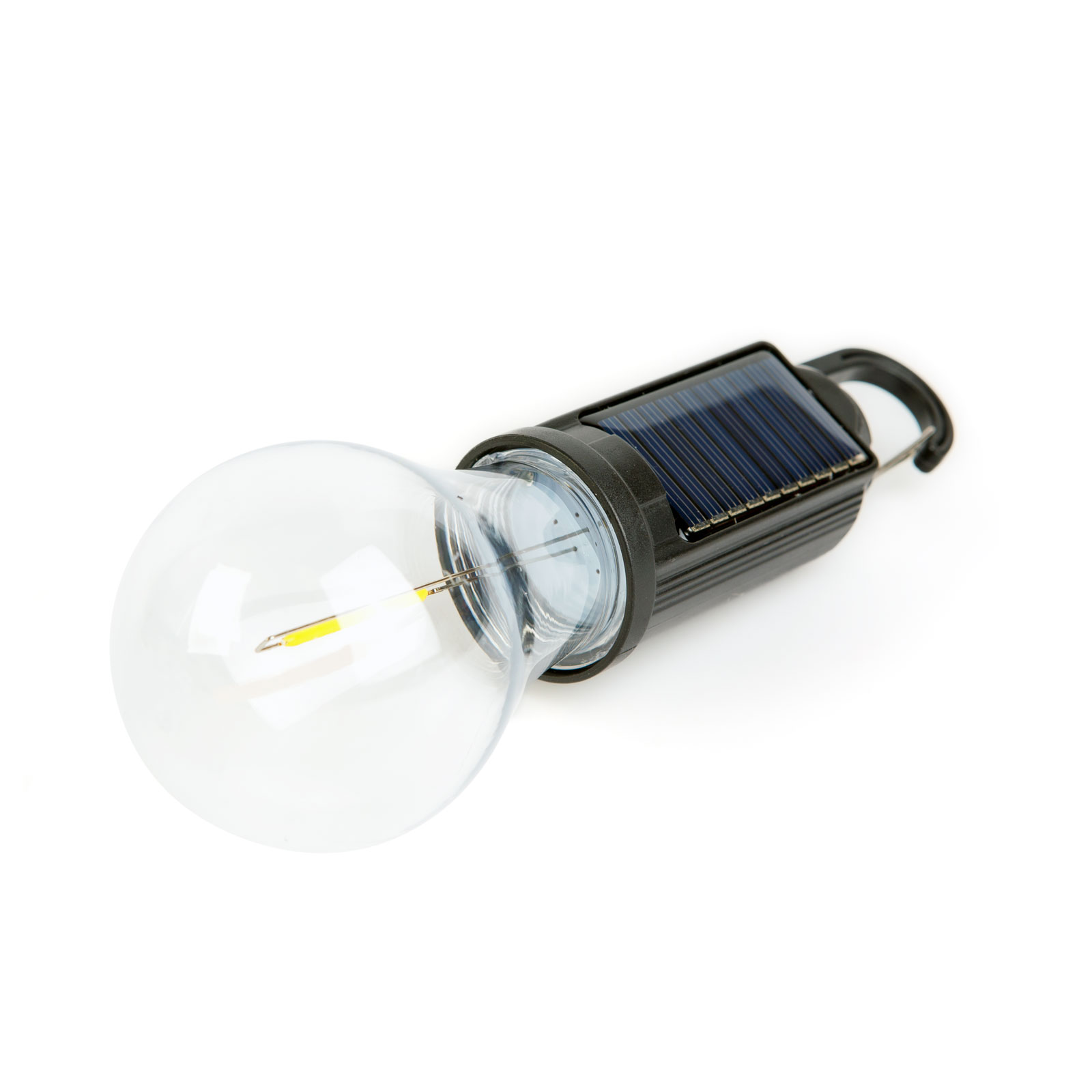 Afbeelding van Hangende Solar Lamp - LED Peervorm - 100 Lumen - 400mAh - USB-C - 4 Lichtstanden - Automatisch Aan/Uit - IP55
