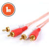 Afbeelding van RCA Audiokabel 1 m - 2x RCA naar 2x RCA, 8 mm - Kabel voor TV & Multimedia Apparatuur [20103] - 4ece 0c4c
