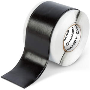 Afbeelding van Zelfvulkaniserende Butylrubber Isolatietape Zwart 3 m × 50 mm × 1,65 mm – Waterdichte Afdicht- En