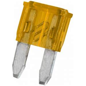 Afbeelding van 25x Mini Steekzekering 5A – Mini Knife Fuse Voor Auto En Car Audio – Gele Autozekering 11 × 8,6 Mm –