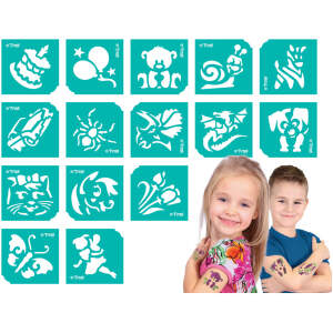 Afbeelding van Verjaardag Sjablonenset - 15 Stuks Voor Glitter Tattoos [TY50154] - 521a dece 4bf8 81bb aaf62c8740cb