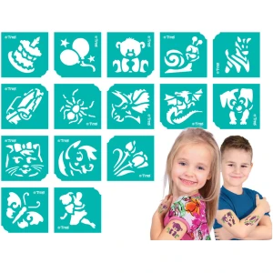 Afbeelding van Verjaardag Sjablonenset - 15 Stuks Voor Glitter Tattoos [TY50154] - 521a dece 4bf8 81bb aaf62c8740cb