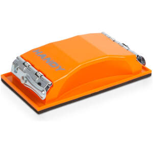 Afbeelding van Handmatig Schuurblok Kunststof 165 × 85 mm – Met Klemmen Voor Schuurpapier En Schuurnet – Lichtgewicht