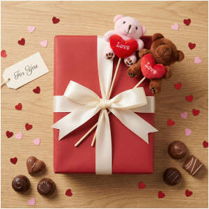 Afbeelding van 1x Beer Steekdecoratie 59 cm – Schattige Beer met Hart en “Love” Tekst – Verkrijgbaar in 6 Kleuren