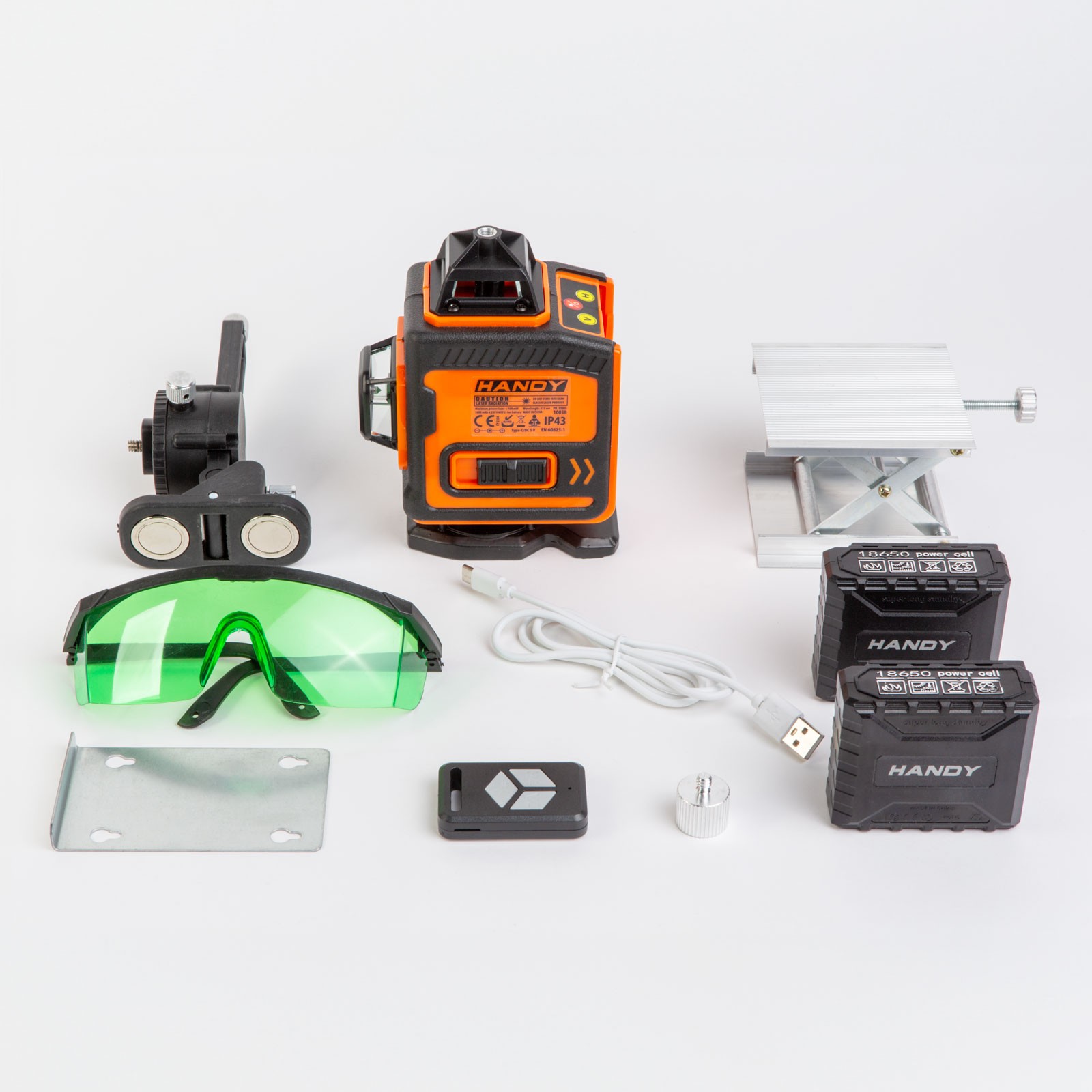 Afbeelding van Kruislijnlaser 3D Groene Laser Waterpas 360° - 16 Lijnen Laser Level Max 15m - Automatisch Zelfnivellerend