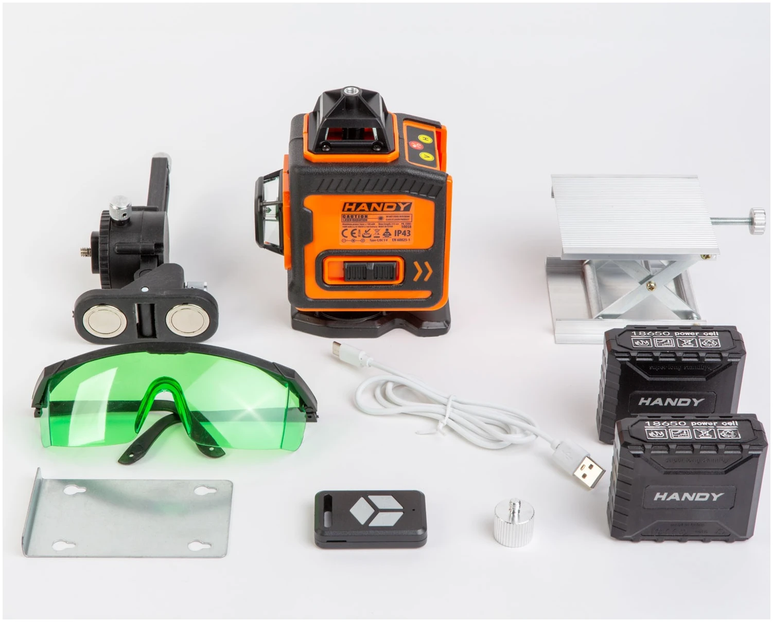 Afbeelding van Kruislijnlaser 3D Groene Laser Waterpas 360° - 16 Lijnen Laser Level Max 15m - Automatisch Zelfnivellerend