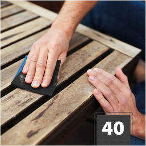 Afbeelding van Schuurpapier Korrel 40 - Blauw - 230 x 280 mm - 5 stuks | Extra Grof | Aluminiumoxide | Voor Metaal &