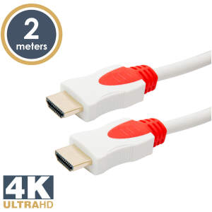 Afbeelding van HDMI 2.0 Kabel - 2 Meter - Ondersteunt 3D en 4K (4096×2160@24Hz) - TrueHD & DTS-HD - Dubbel Afgeschermd