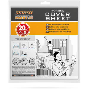 Afbeelding van Afdekfolie Schilderen / Verven PE 5 Micron – 4 × 5 m (20 m²) – Transparante Beschermfolie Voor Meubels