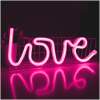 Afbeelding van LED Love Lamp – Neon Roze –Wandmontage - Batterij – Sfeerverlichting voor Mancave, Bar of Slaapkamer