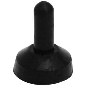 Afbeelding van 10x Waterdichte Siliconen Schakelkap Voor Tuimelschakelaars - Zwarte Rubber Beschermkap Tegen Water Stof En