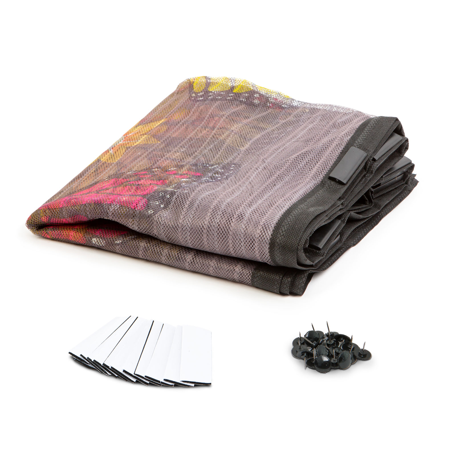 Afbeelding van Magnetisch Deurgordijn Tegen Insecten – Vliegengordijn / Hordeur - Hor met Magneten – Bloemen- en