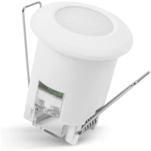 Afbeelding van Inbouw Bewegingssensor - 360° - Bereik Tot 6 m - Max 800W - IP20 - Wit - Instelbare Tijd & Lichtmeting -