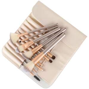 Afbeelding van Make-up Kwastenset 12-delig met Etui – Professionele Make-up Penselen Set – Beauty Care & Make-up