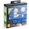 Afbeelding van 1x Solar LED Lampion Lantaarn op Zonne-Energie – Koel Wit LED Licht – Ø 21 cm – Wit – Opvouwbaar –