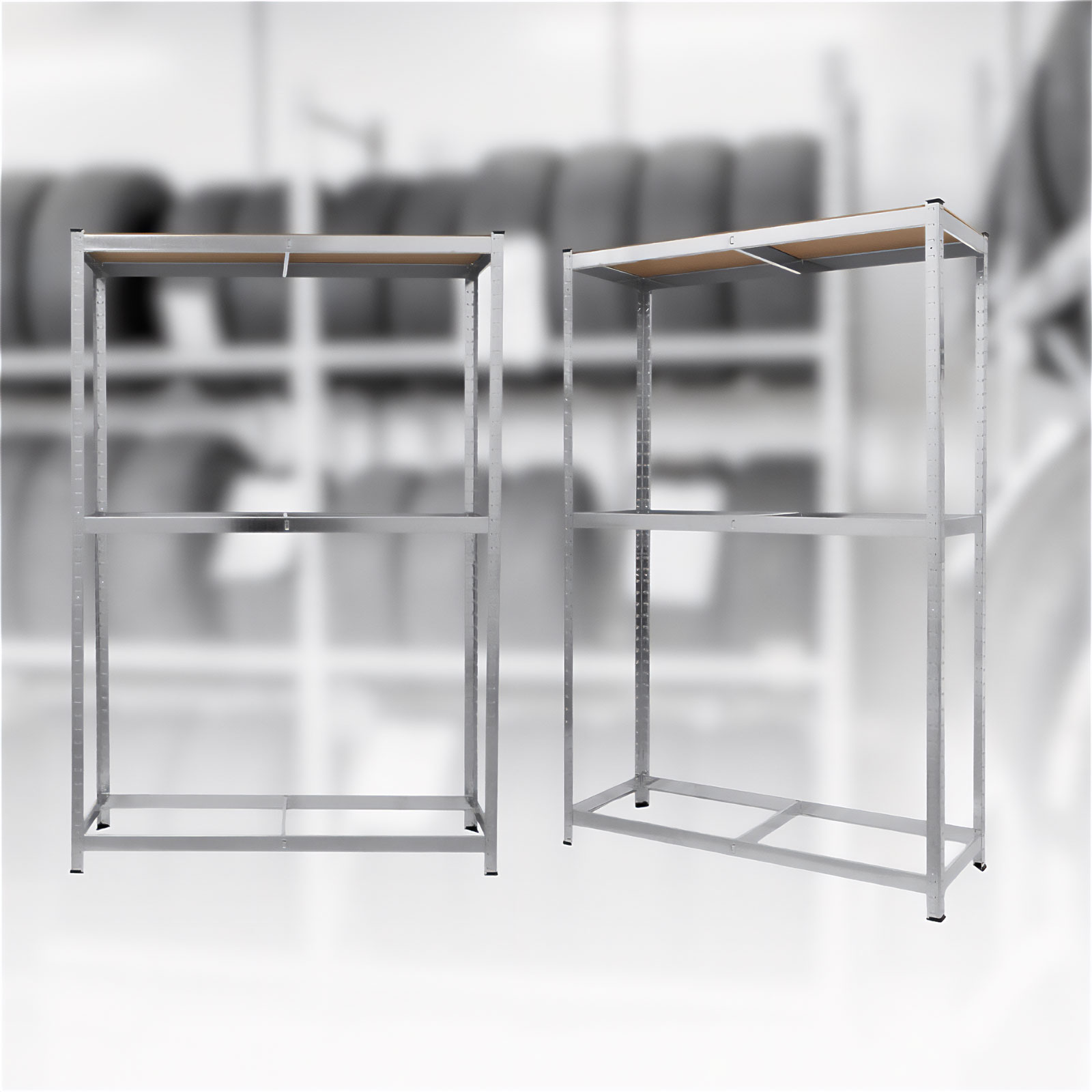 Afbeelding van Metalen Bandenrek – Opslagrek Voor Autobanden – 180 × 120 × 40 cm – Hoge Draagkracht Tot 795 kg –