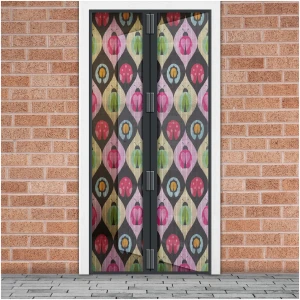 Afbeelding van Magnetisch Deurgordijn Tegen Insecten – Vliegengordijn / Hordeur - Hor met Magneten – Insectenpatroon –