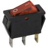Afbeelding van 5x Verlichte Wipschakelaar SPST ON-OFF - Rocker Switch 250VAC 16A (20A) - Inbouw Schakelaar Met Rode LED
