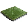 Afbeelding van Kunstgras Tegels met kliksysteem – 30 × 30 cm – set van 11 stuks (±1 m²) – modulair balkon- en