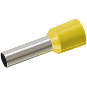 Afbeelding van 100x Geïsoleerde Adereindhuls 6,0 Mm² Geel – Cord End Terminal Met Gele Isolatie – Draad Eindhuls Voor