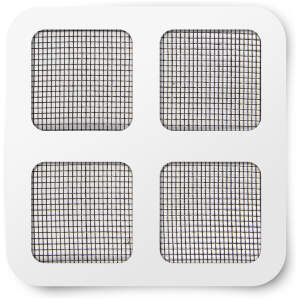 Afbeelding van 4x Vliegengordijn Muskietengaas Reparatie Patch – Zelfklevend – 10x10 Cm – Zwart – 4 Stuks –