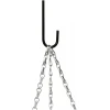 Afbeelding van Bloempot En Mand Hanger – Metalen Wandhaak Voor Bloempotten – Zwart – 30 × 4,5 cm – Dubbele Haak –