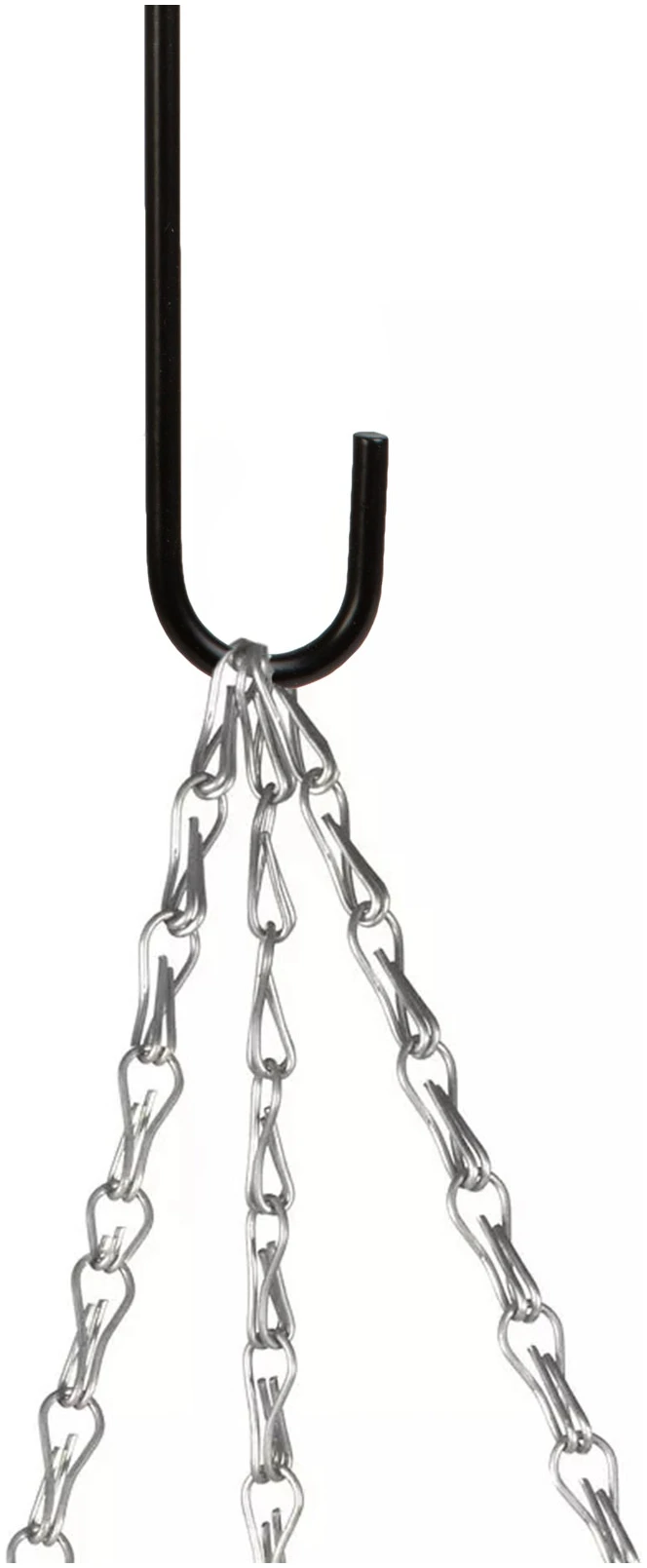 Afbeelding van Bloempot En Mand Hanger – Metalen Wandhaak Voor Bloempotten – Zwart – 30 × 4,5 cm – Dubbele Haak –