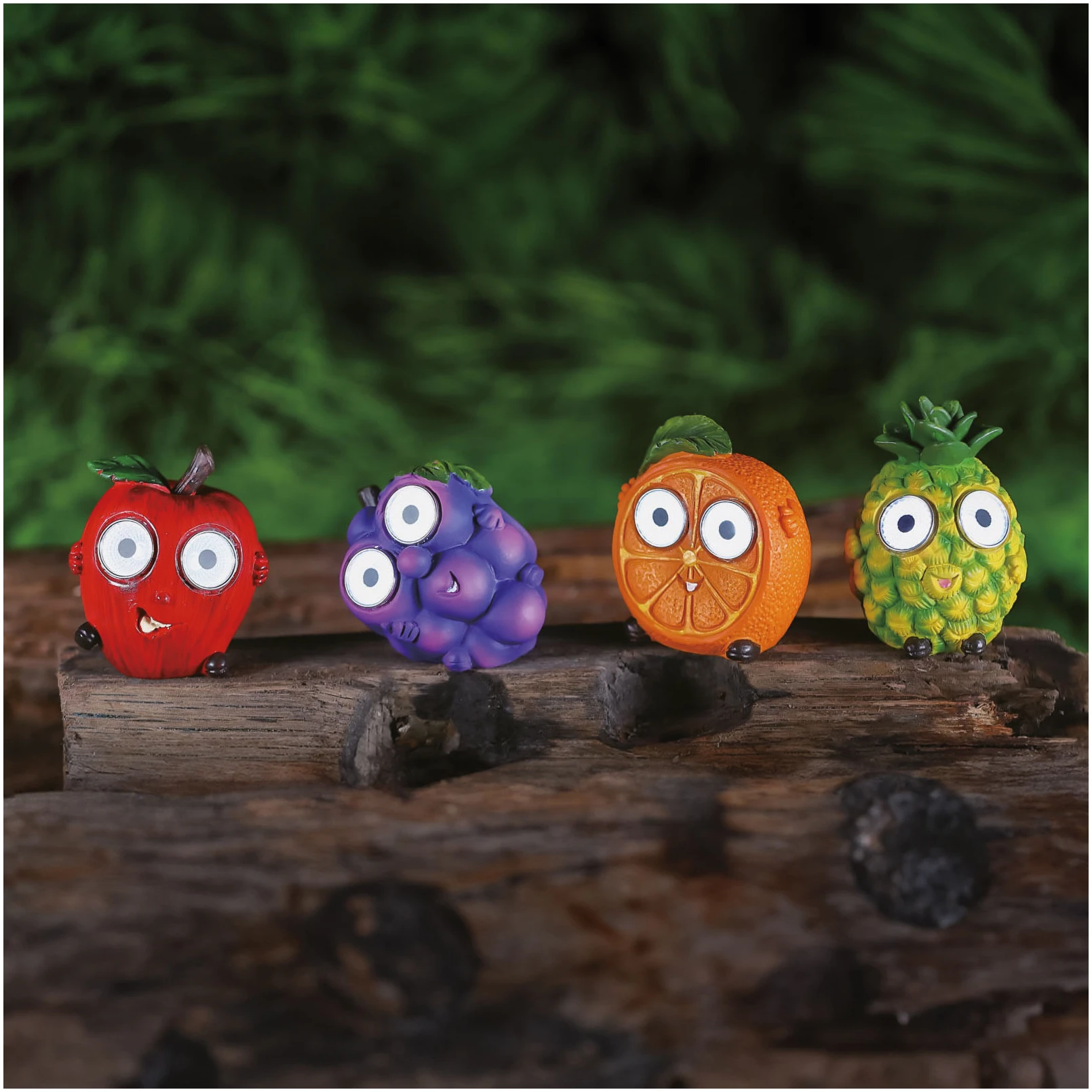 Afbeelding van 1x Zonne-Energie Solar Tuindecoratie Fruit – 2x Koel Wit LED – Decoratieve Solar Lamp voor Tuin en Terras