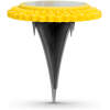 Afbeelding van Solar LED Tuinlamp – Geel – 4x Koel Wit SMD LED – Ø11,5 Cm – Met Grondspies – Op Zonne-Energie –