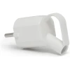 Afbeelding van Losse Netstekker Met Treklip Wit – Inline Stekker Met Handgreep – AC Stekker 230V 16A Met