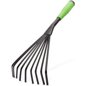 Afbeelding van Hand Harkje Tuingereedschap – Handhark / Hand Rake – 140 mm Breed, 410 mm Lang – Stalen Kop –