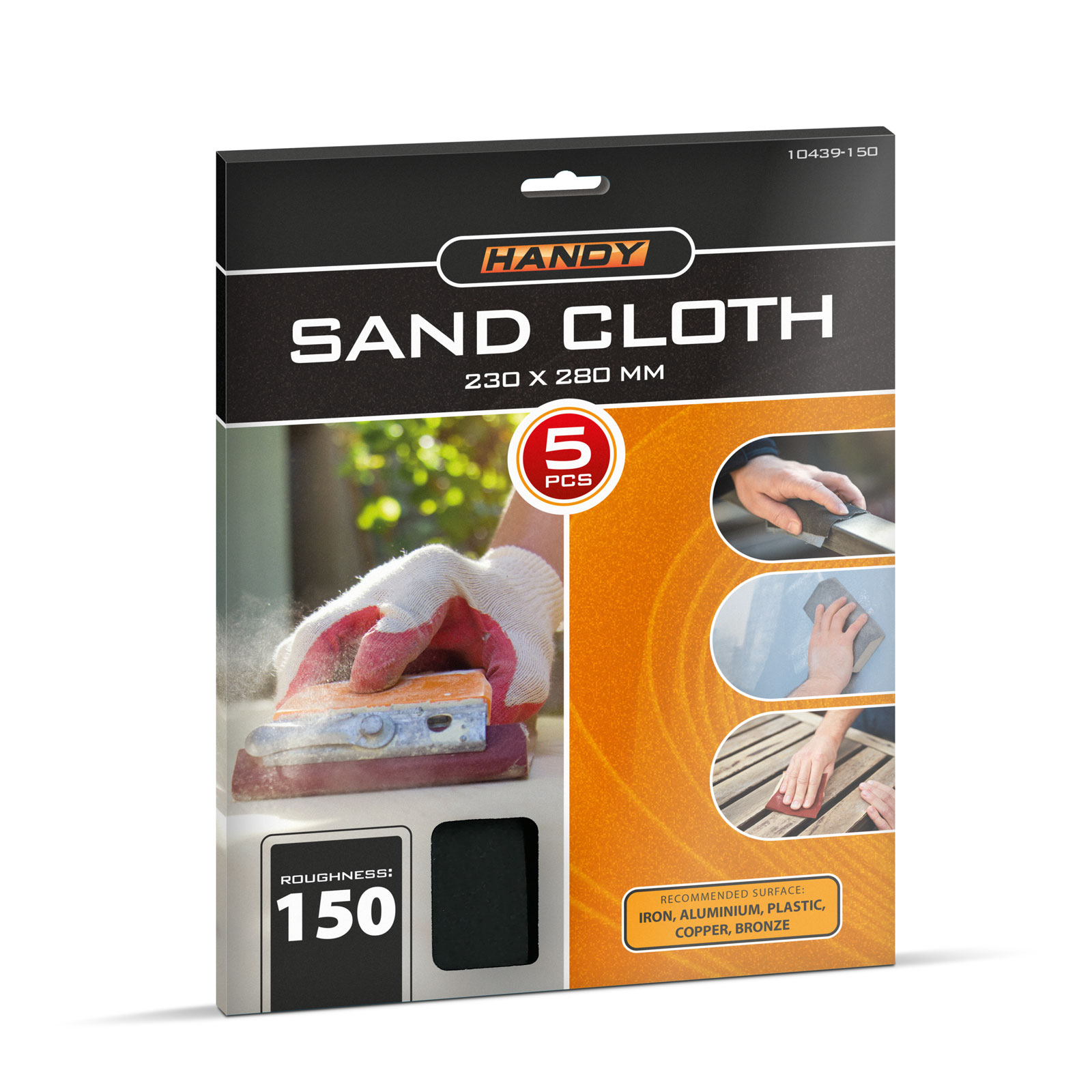 Afbeelding van Schuurpapier Korrel 150 - Blauw - 230 x 280 mm - 5 stuks | Aluminiumoxide | Voor Metaal & Kunststof