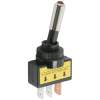 Afbeelding van 2x Tuimelschakelaar Met Rode LED SPST ON-OFF - Toggle Switch 12V DC 20A - Inbouw Schakelaar Met LED Indicatie