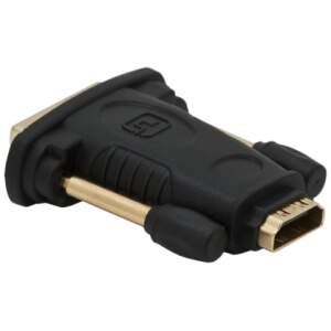 Afbeelding van DVI Naar HDMI Adapter – HDMI Vrouwelijk Naar DVI Mannelijk – Goud Vergulde Connector – Multimedia