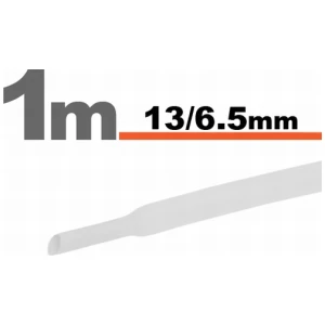 Afbeelding van 10× 1 Meter Krimpkous Geel/Groen 13 / 6,5 mm – 10 Stukken Van 1 Meter – Warmtekrimpbuis Voor Isolatie En