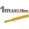 Afbeelding van 15× 1 Meter Krimpkous Geel 3,5 / 1,75 mm – 15 Stukken Van 1 Meter – Warmtekrimpbuis Voor Isolatie En
