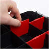 Afbeelding van Stapelbare Sorteerdoos - 270 x 330 x 60 mm - Organizer / Gereedschapsdoos met Vakken en Transparant Deksel