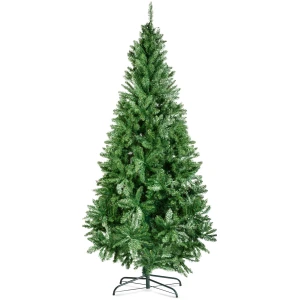 Afbeelding van Kunstkerstboom 180 cm – PVC Kunst Kerstboom Donkergroen – Volle Kunstmatige Kerstboom Met Metalen Voet